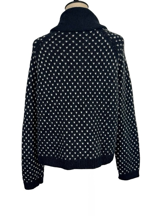 THE GREAT. The Tiny Hearts Lodge Wool and Alpaca Blend Cardigan - Picture 9 of 14